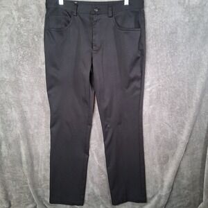 INC International Concepts Slim Fit Pants Mens 32x32 Black Preppy Casual